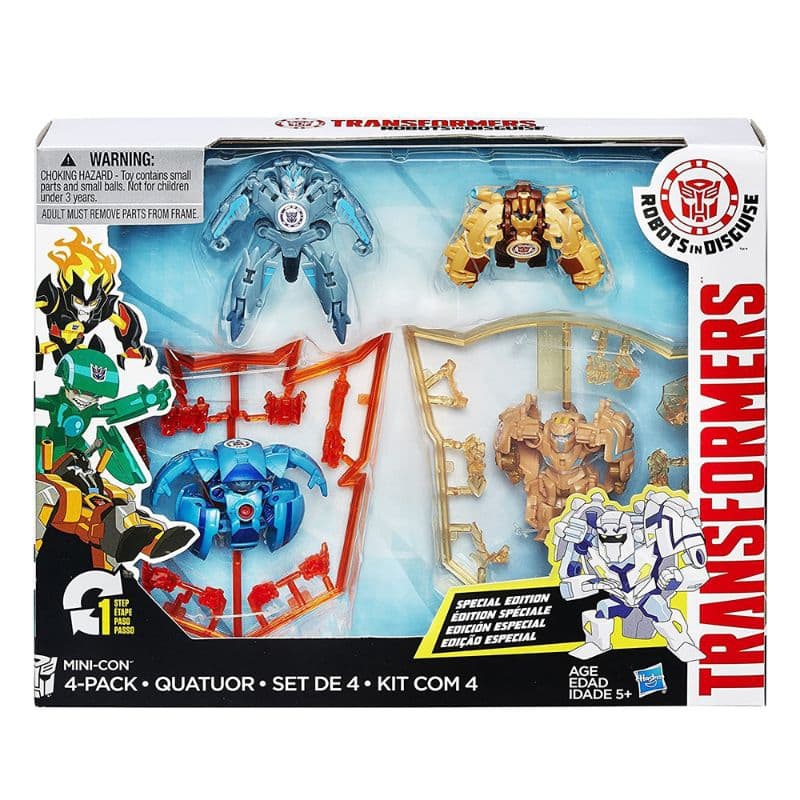 Boneco Hasbro Transformers B5844 Kit Com 4 Undertone