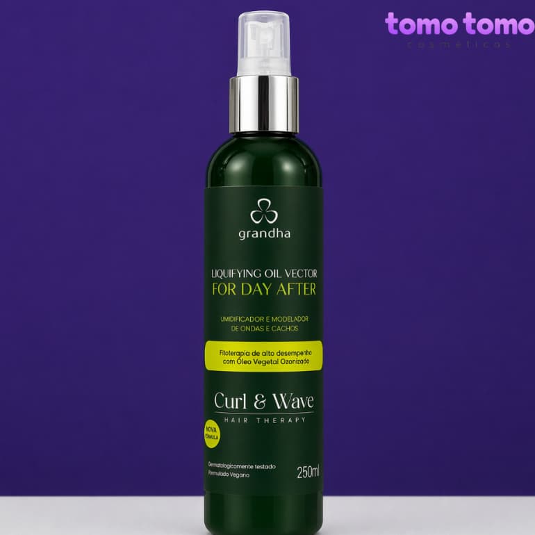 Finalizador Grandha Curl & Wave Liquifying Oil Vector Day After 250ml Umidificador e Modelador de Cachos