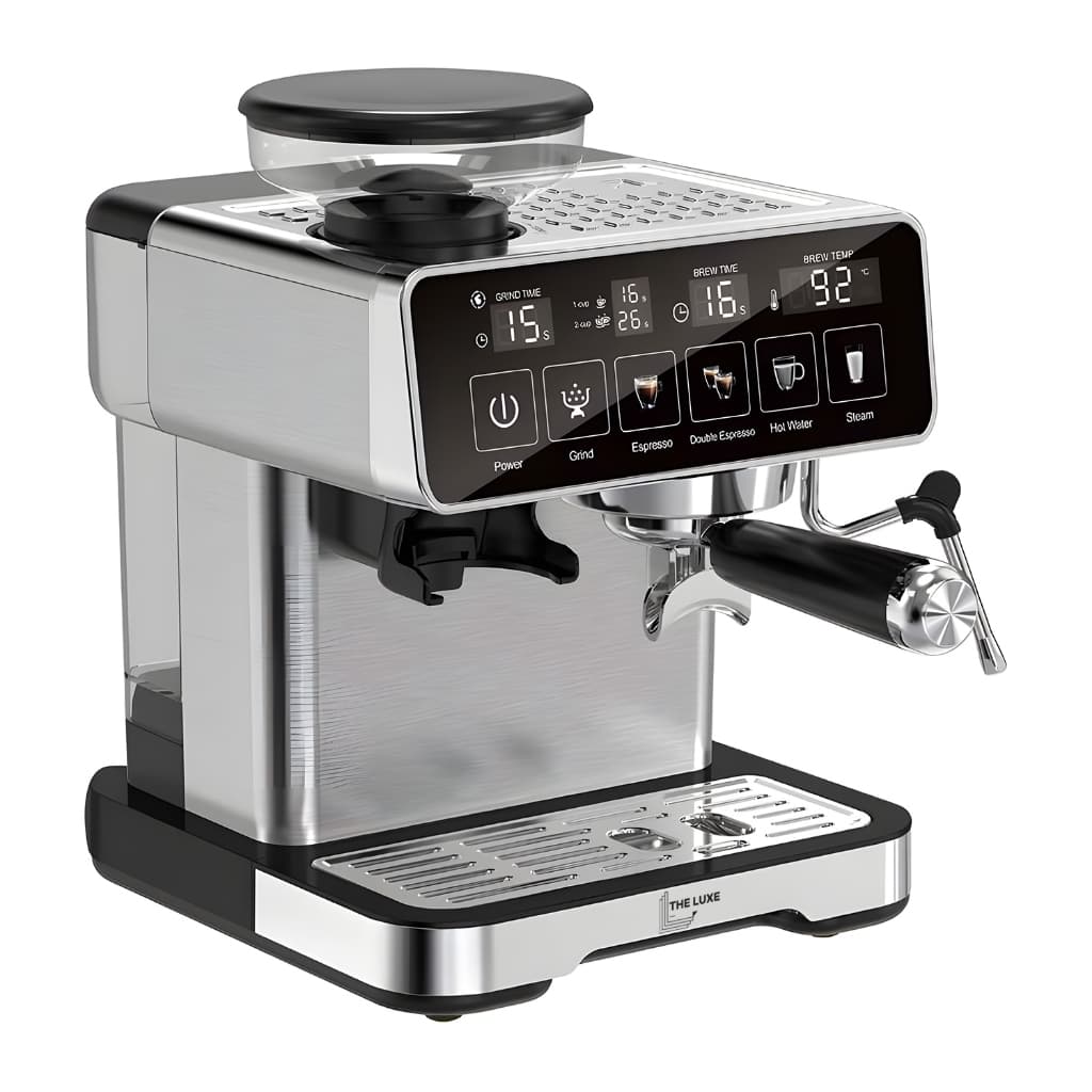 Máquina Café Espresso Completa Moedor Leite Cremoso Inox 20 Bar