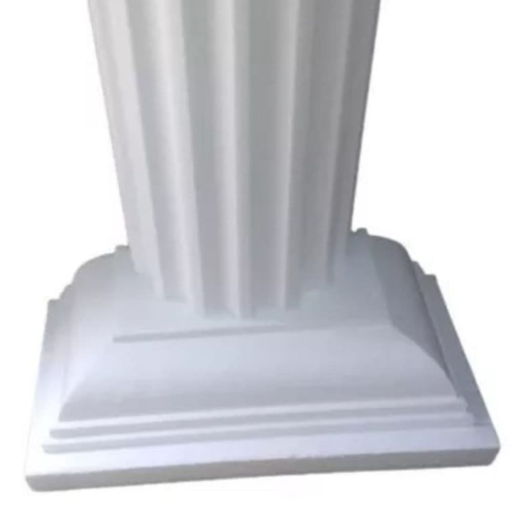 Capitel base Para Coluna 2 peças Meia Cana Em Isopor eps Hobbyart molduras