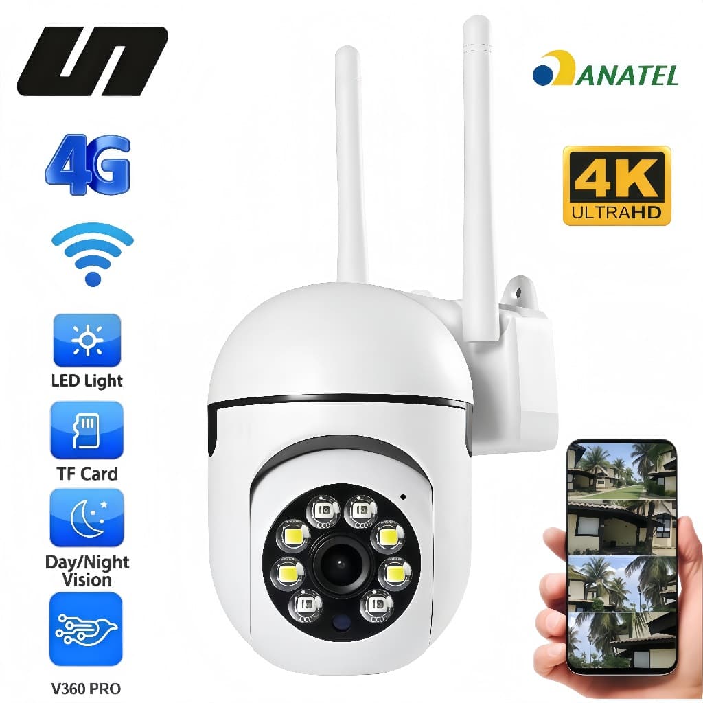 Câmera WiFi 2.4G Sem Fio Interior Sem Furos Visão Noturna Colorida Remoto Celular P03
