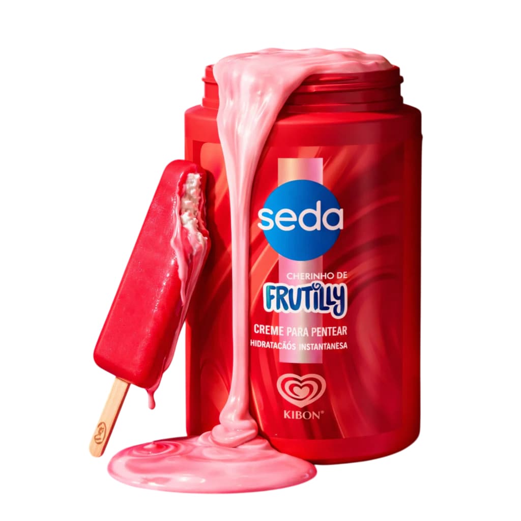 Creme Para Pentear Seda Frutilly Edição Limitada 900g Hidratação Intensa Antifrizz