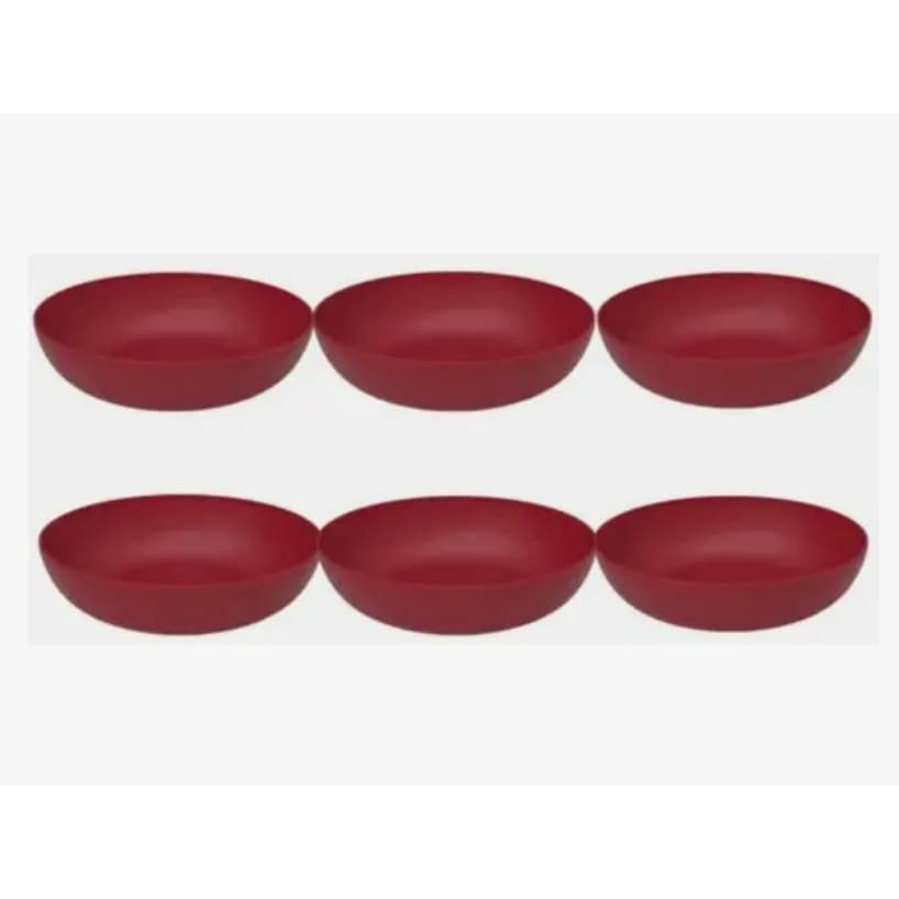10 Pratos Fundo Resistente Linha Colors Nacional Helsim 20 cm 1200 ml
