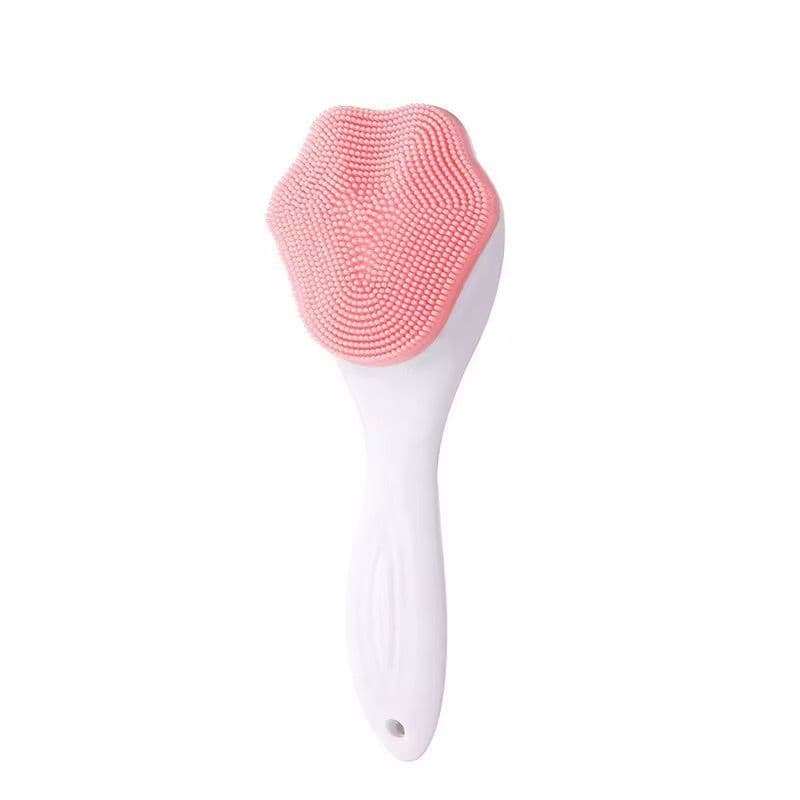 Escova de Silicone para Limpeza Facial e Massagem