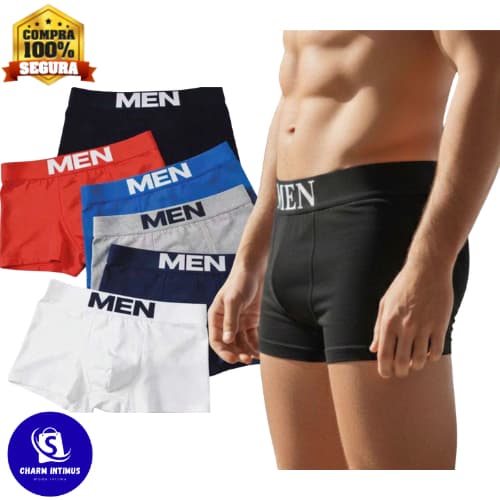 Kit Até 10 Cuecas Boxers Masculina de Microfibra Premium Lisas