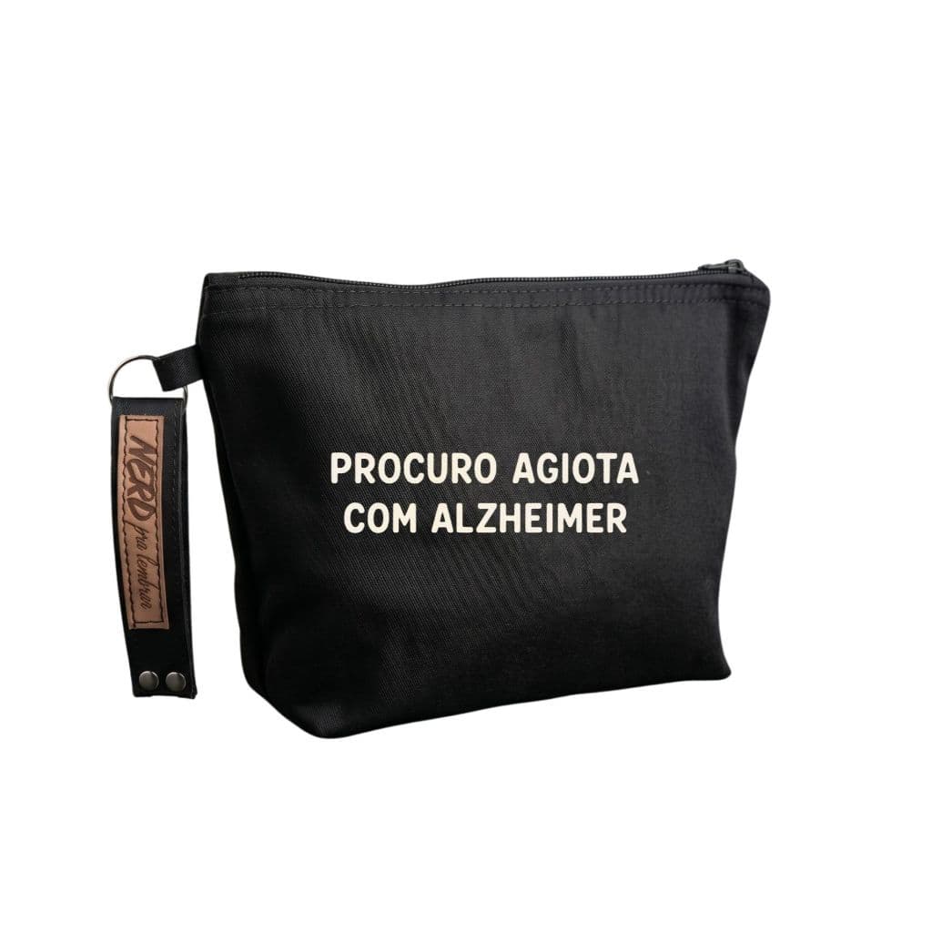 Necessaire Frases Engraçadas em Brim 100% Algodão | Nerd Pra Lembrar