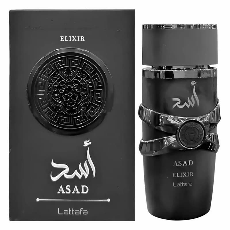 Asad Elixir Lattafa EDP 100ml com Porta Perfume