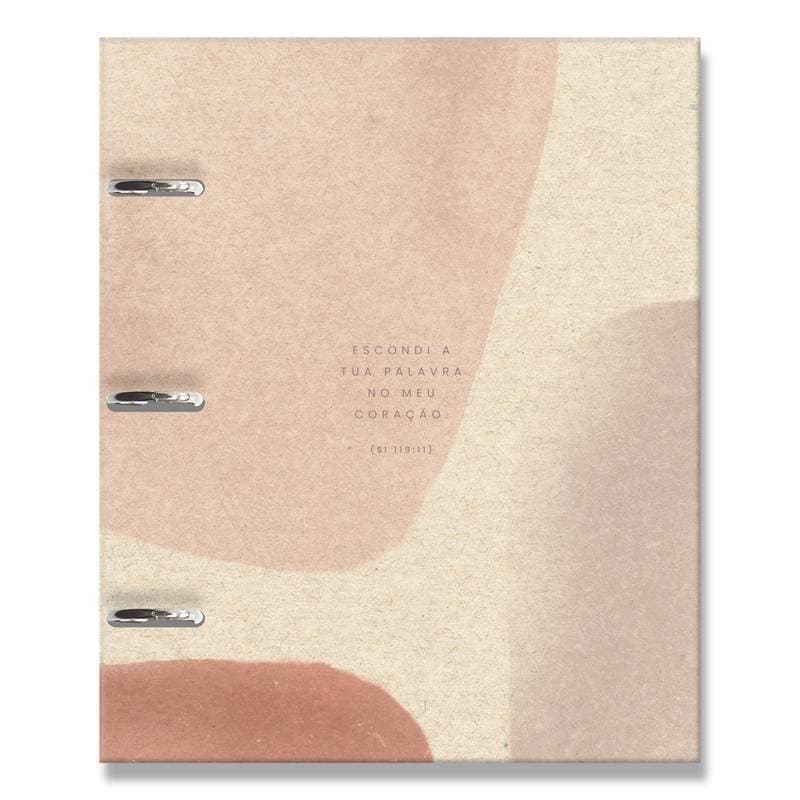 Caderno Argolado Fichário Básico Minimalista Seja +