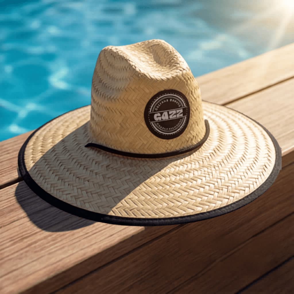 Chapeu De Praia Palha Estampado Masculino Feminino GAZZ Premium