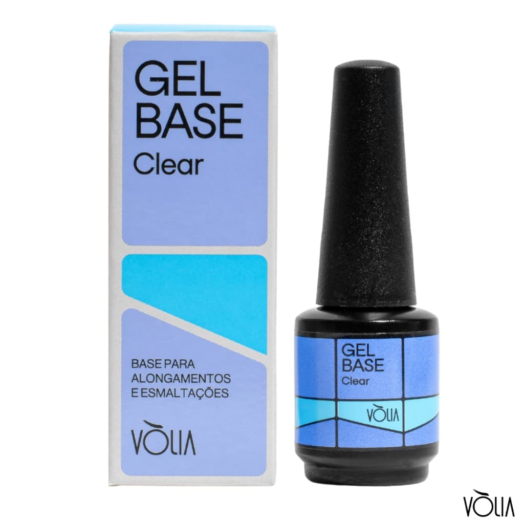 Gel Base Clear Frasco 9g Volia Blindagens Banhos de Gel Evitar Descolamento e Infiltrações