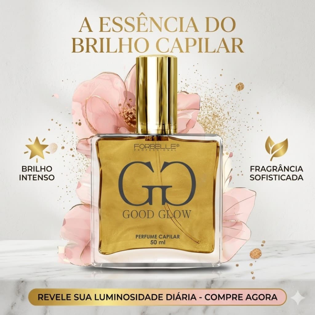 Perfume Capilar Good Glow Forbelle 50ml - Fragrância Sensual, BrilhoForbelle Professional