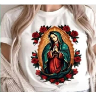 Camiseta criada para quem ama se vestir bem e carregar um significado especial em cada detalhe. Virgem de Guadalupe. u