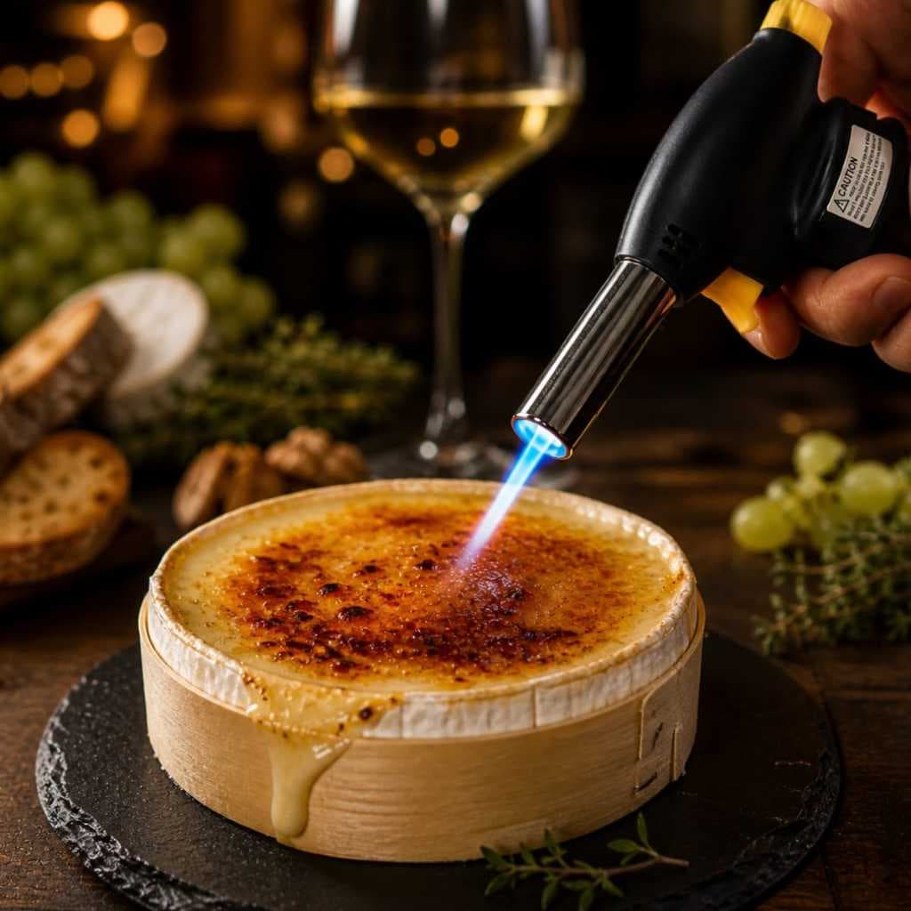 Maçarico Culinário Portátil Regulagem Gourmet Profissional Acedendor Cozinha Moderna e Pratica
