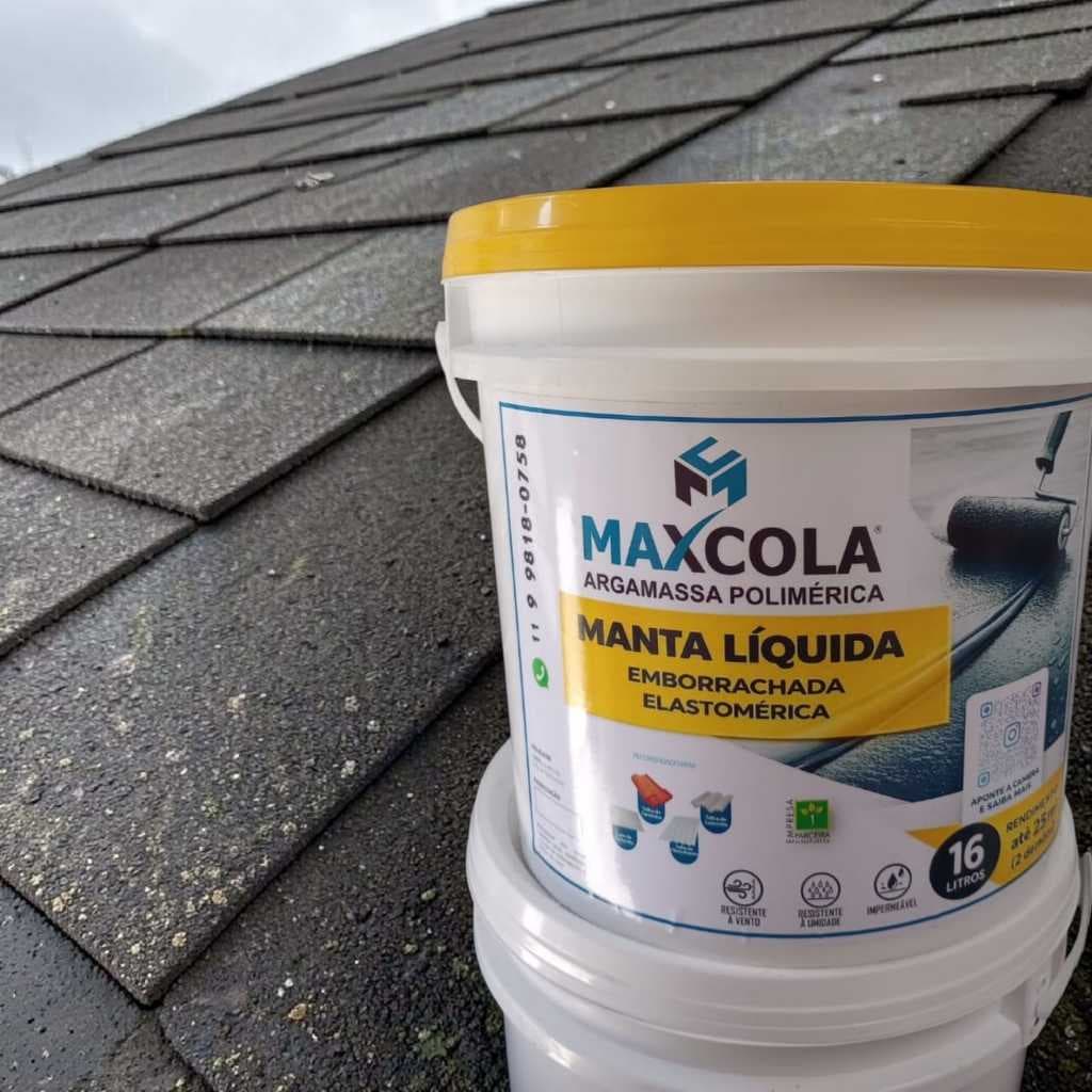 Manta Líquida Impermeável Emborrachada Maxcola – Balde 16 Litros