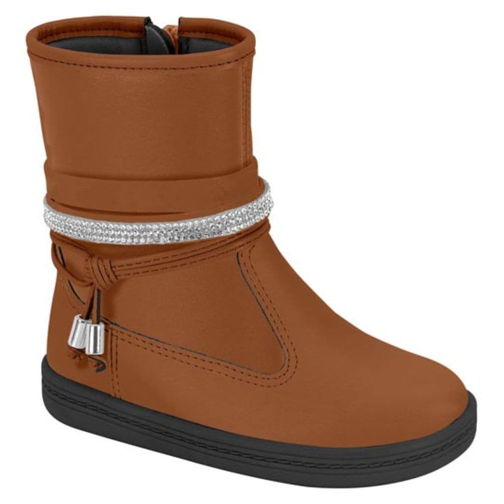 Bota Infantil Menina Molekinha Napa Tamisa Neo Laço- Preto