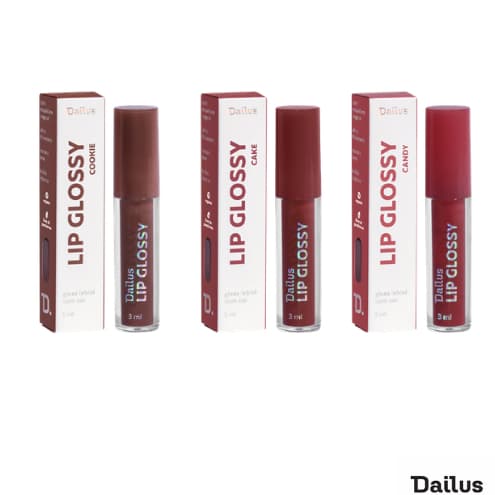 Dailus Lip Glossy Vegano Ultra Hidratante Fórmula Brilho intenso - Escolha o seu