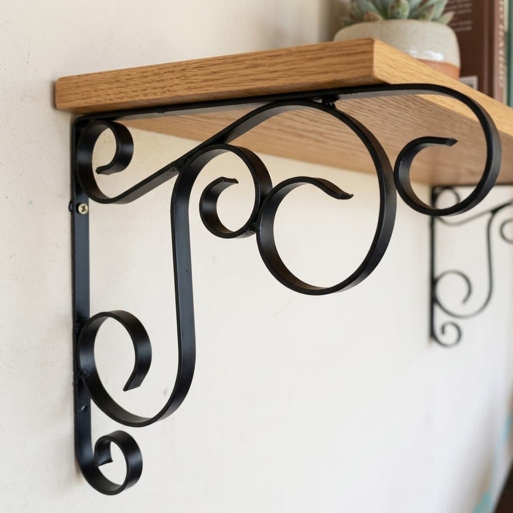 Mão Francesa Colonial Decorativa com Arabescos (kit 1 PAR)