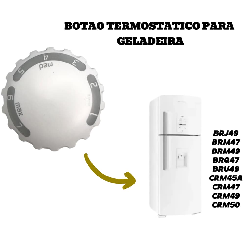 Botão de Temperatura Geladeira Consul Brastemp Original(326064977)