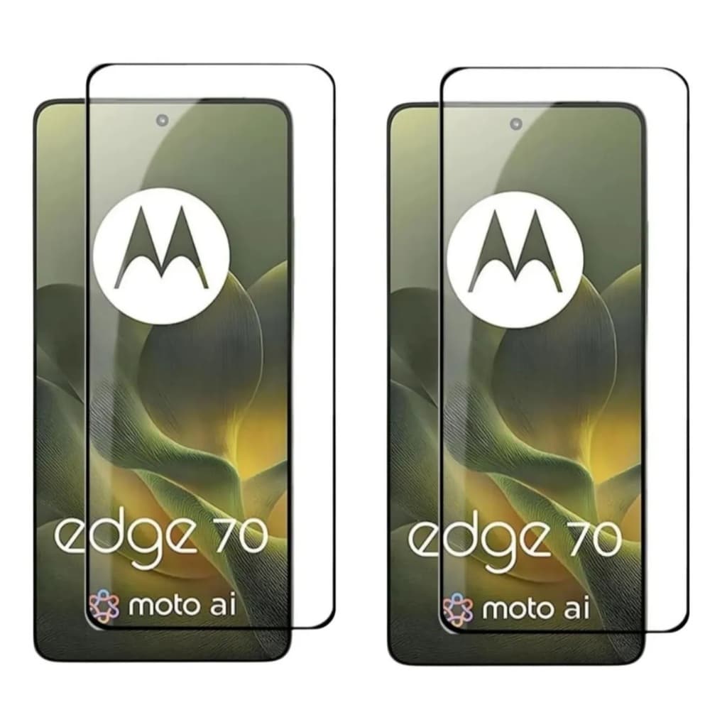 Kit Com 2 Películas Cerâmica 9D Para Motorola Moto Edge 70 5G