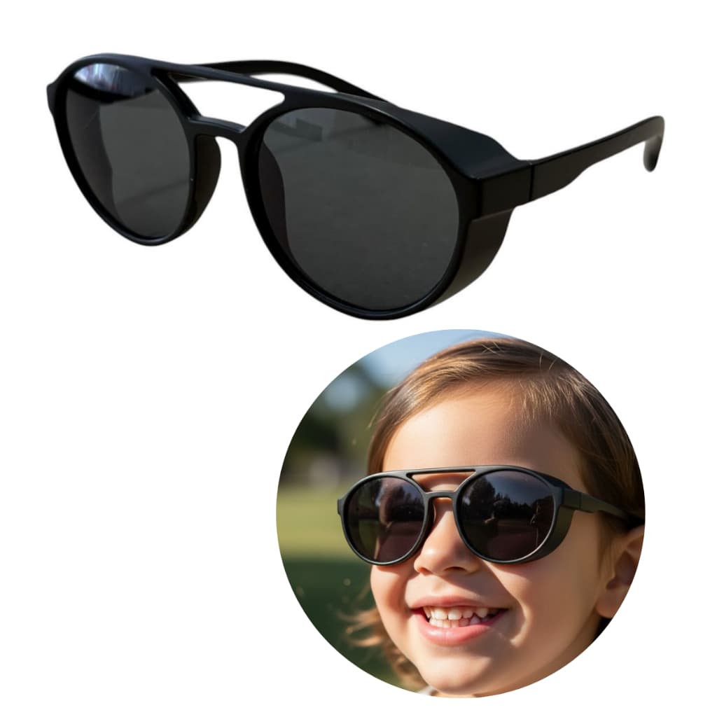 Óculos De Sol Infantil Alok Redondo Proteção Uv400 para Criança Envio Imediato