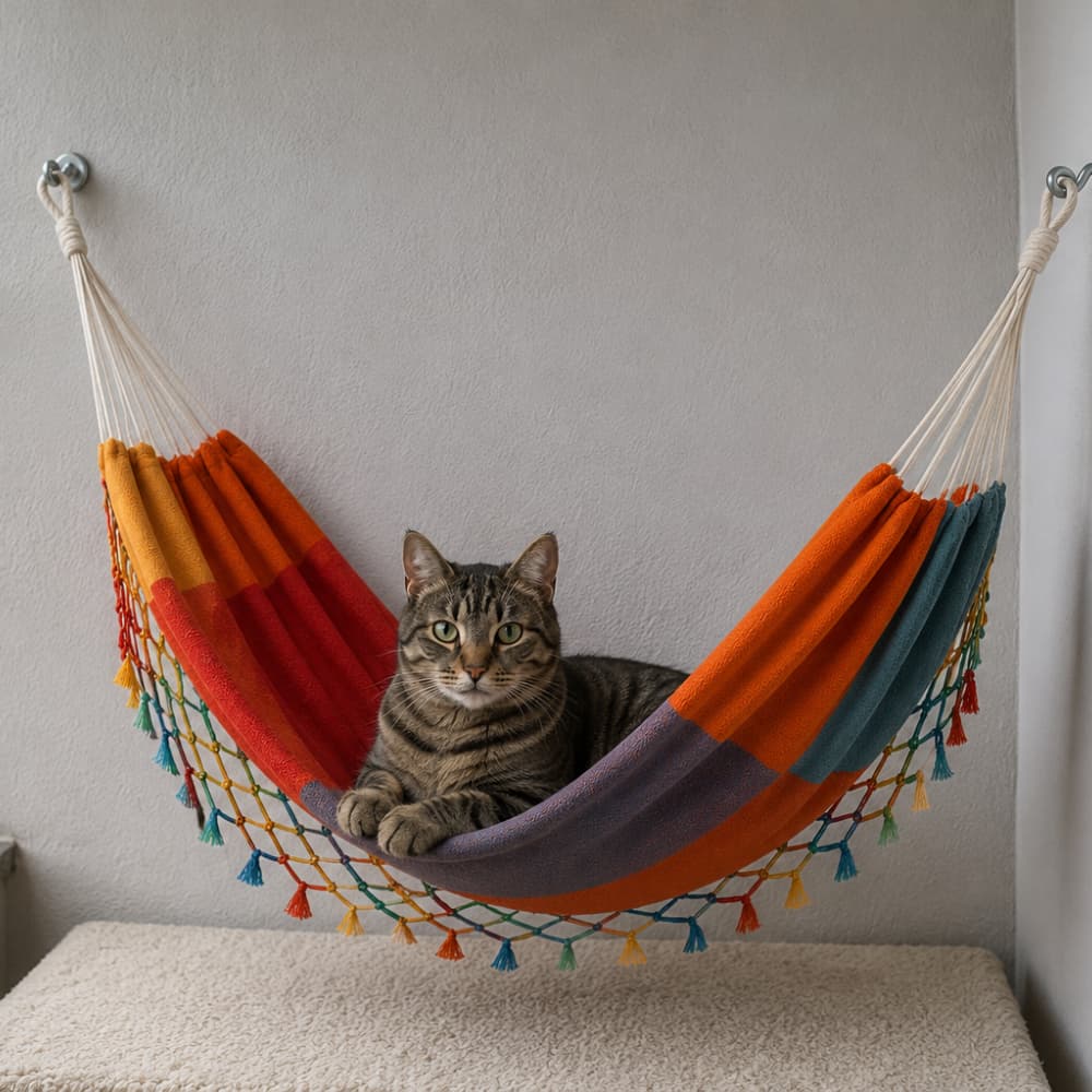 Redinha de descanso para gatos e cachorros, cama suspensa, conforto e antiestresse