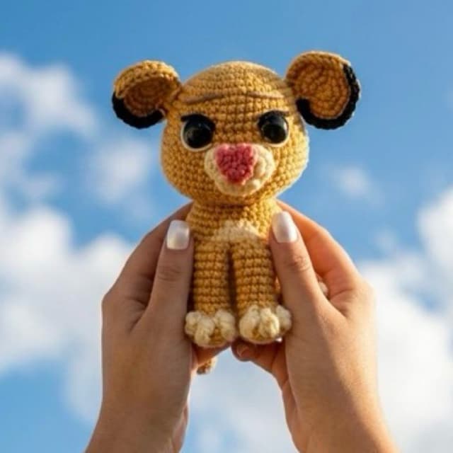 Simba Rei Leão em amigurumi 🦁
