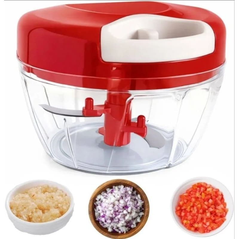 kit 2 Mini Processador de alimentos manual 500ml