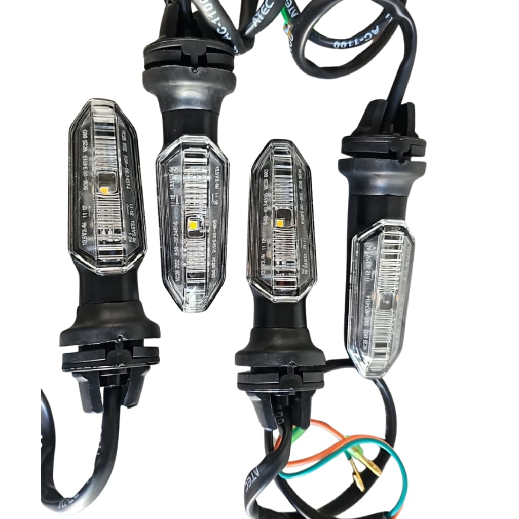 2 PARES DE PISCAS EM LED CB 250 TWISTER ( UNIVERSAL) N/SEQUENCIAL.