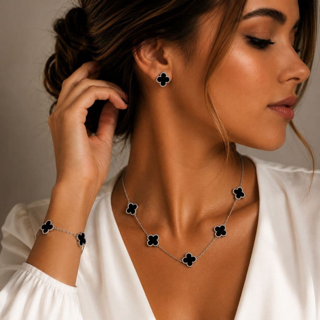 Pulseira Feminina ou Kit de Aço Inoxidável |Moderna, Hipoalergênica e Elegante 🖤