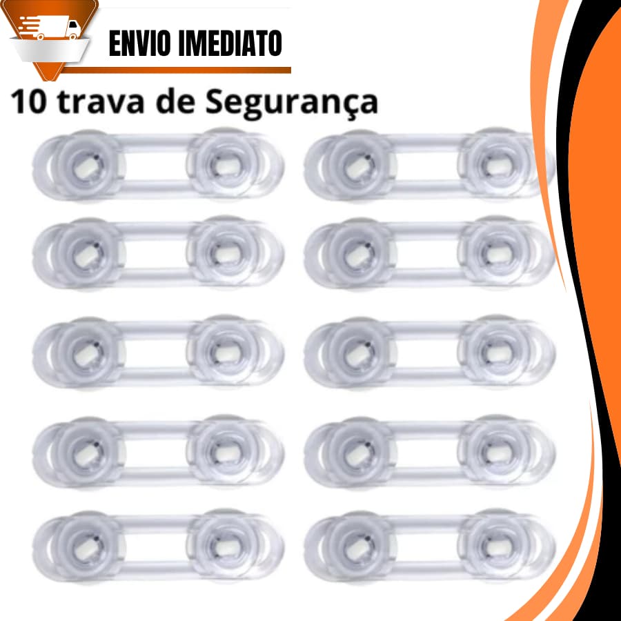 10 Trava Para Gaveta em silicone dobrável Para segurança de bebê/ crianças/Idosos trava porta Armário e gavetas Proteção