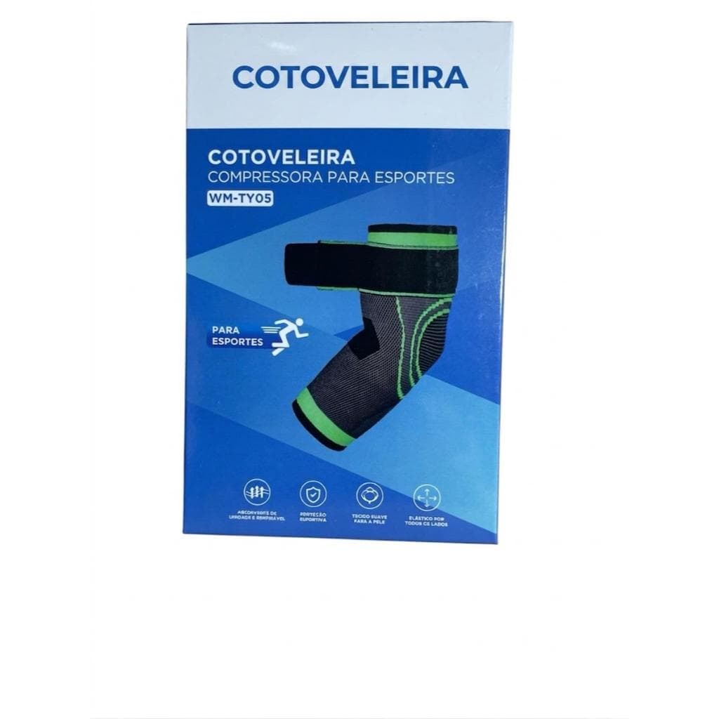 Cotoveleira compressora Esportivas Premium - Proteção Articular e Estabilidade Anti-Torção
