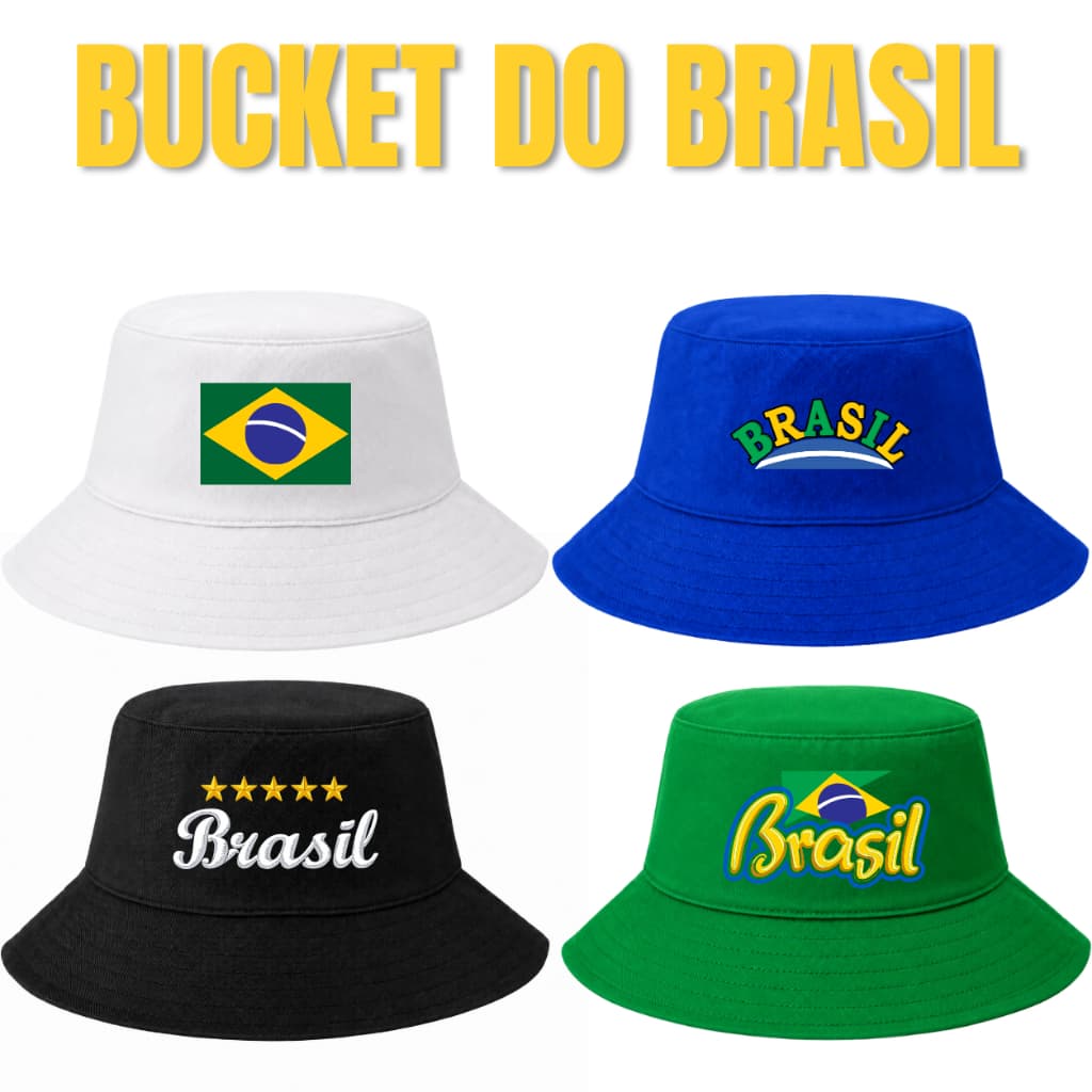 Chapéu Bucket Brasil Copa do Mundo