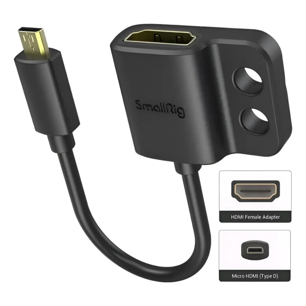 Cabo Adaptador SmallRig Micro HDMI Para HDMI 4K Com Trava
