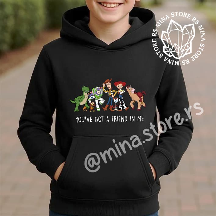 Moletom Canguru Toy Story Algodão Adulto e infantil