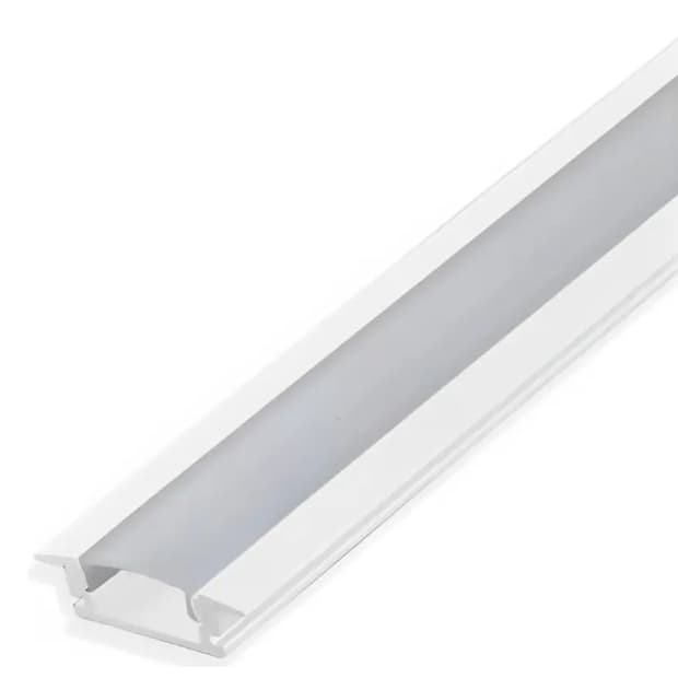 Perfil Led Embutir 1 Metro Barra 1m Slim 24x7mm P/ Fita Led