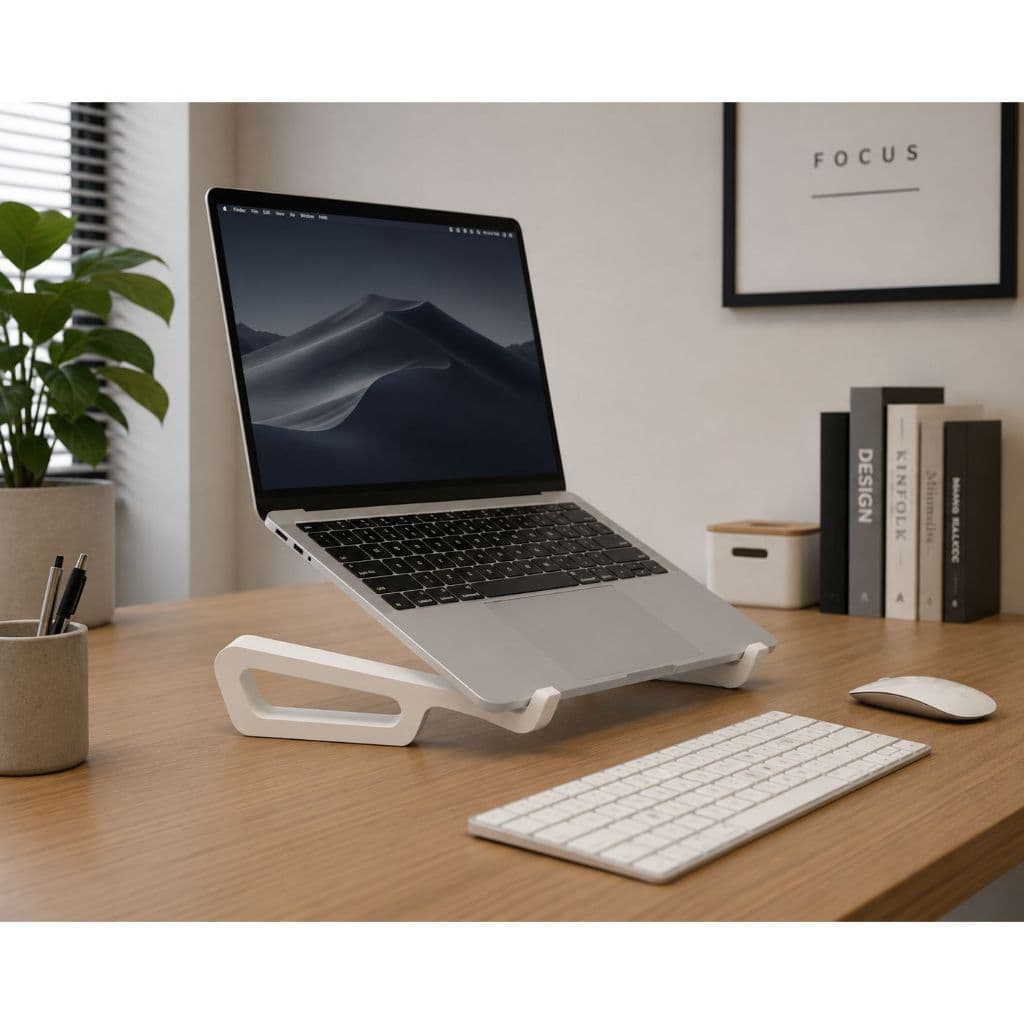 Suporte para Notebook Ergonômico Base Elevada Antiderrapante Ventilado Resistente