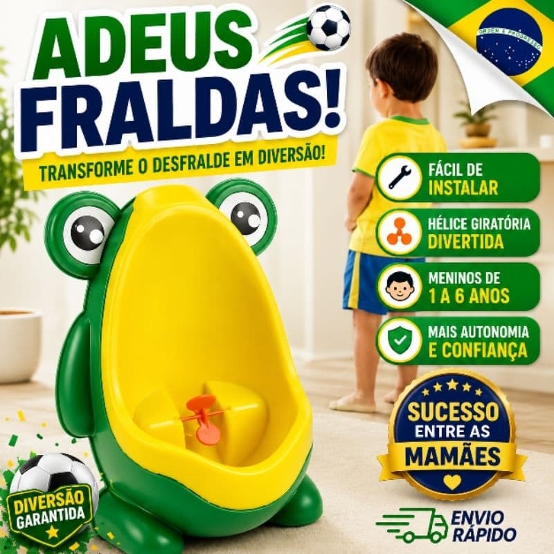 Mictório Infantil Sapinho – Treinamento Divertido para Meninos - De Adeus as Fraldas