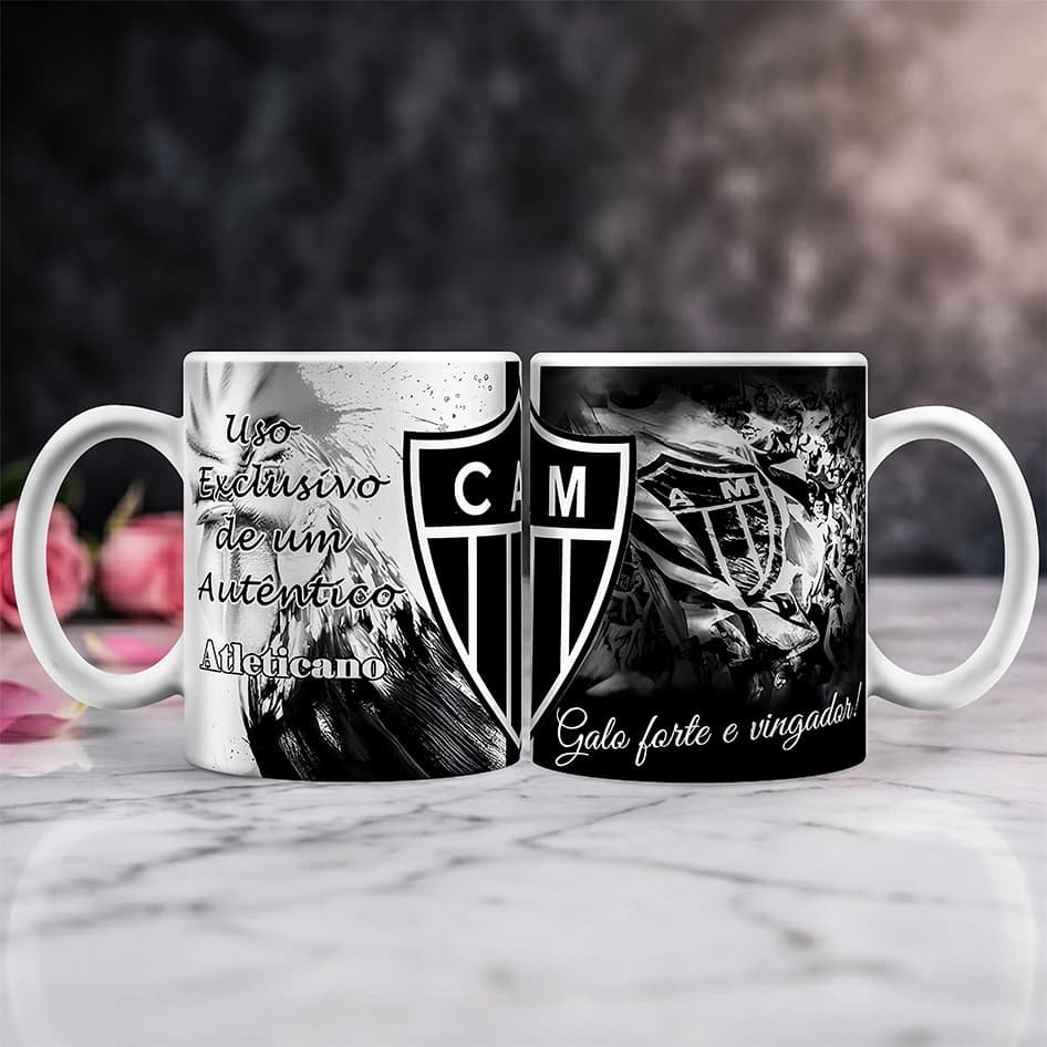 Caneca Atlético Mineiro Galo – Presente Torcedor Personalizado