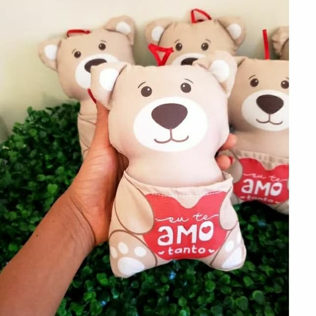 Ursinho com Bolso Dia dos Namorados