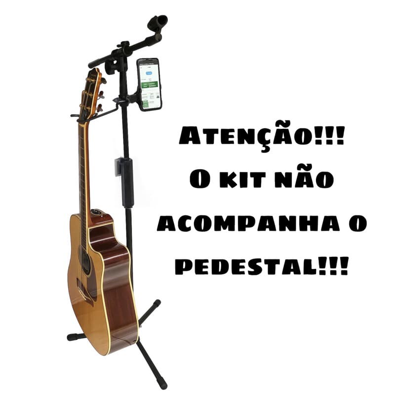 SUPORTE DE VIOLÃO, CAVACO+SUPORTE DE CELULAR+PORTA COPOS PARA MUSICOS E CANTORES SHOW