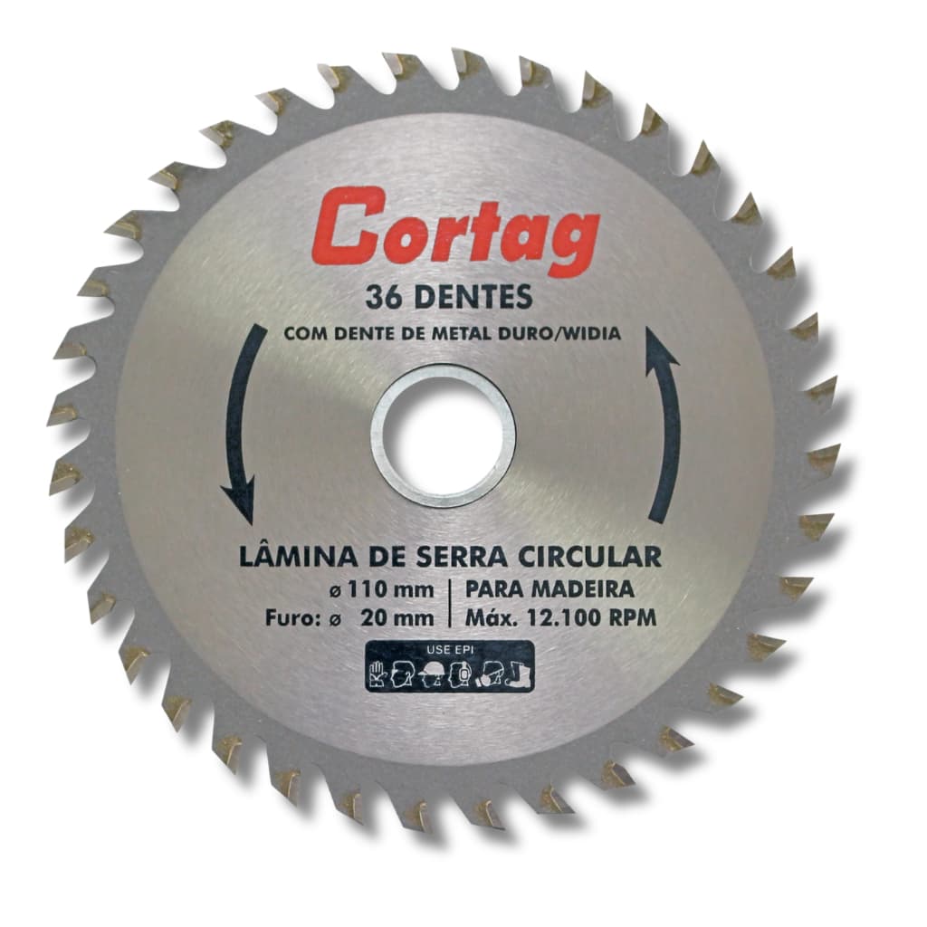 Lâmina Serra Circular Madei 36dentes 110mm Cortag