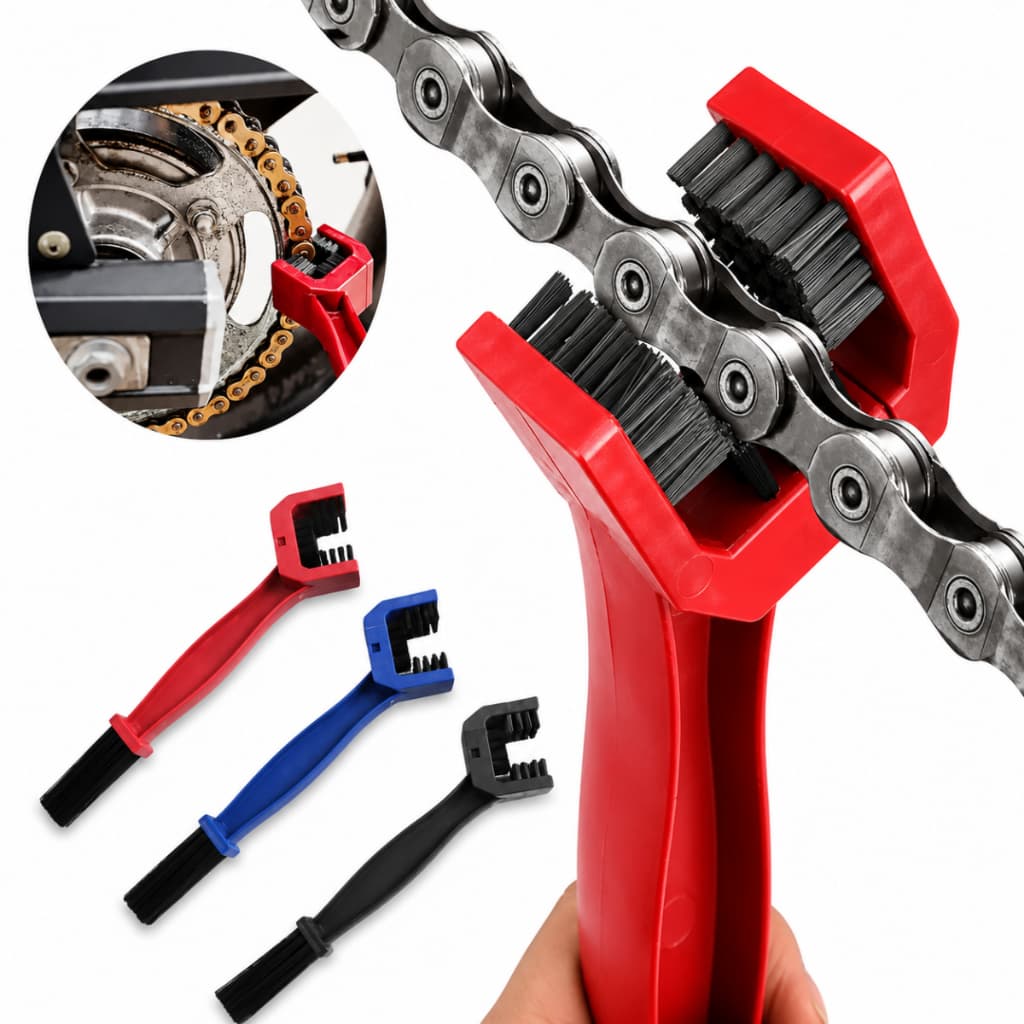 Escova Para Limpeza De Corrente De Transmissão Moto Bike