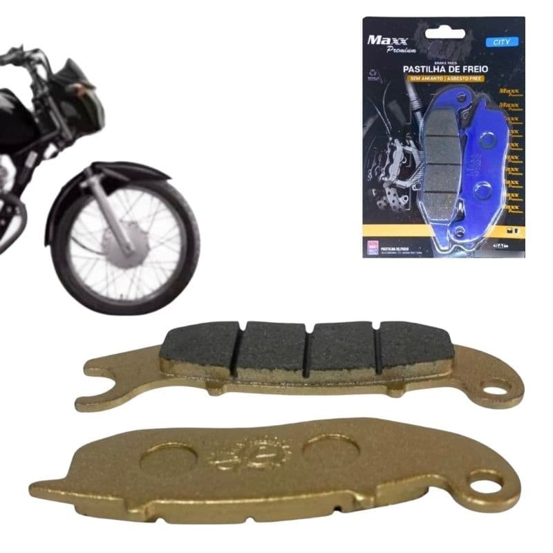 Pastilha de Freio Dianteira Titan 150 Mix 2009 2010 2011 2012 2013 2014 2015 CG150 Moto Honda