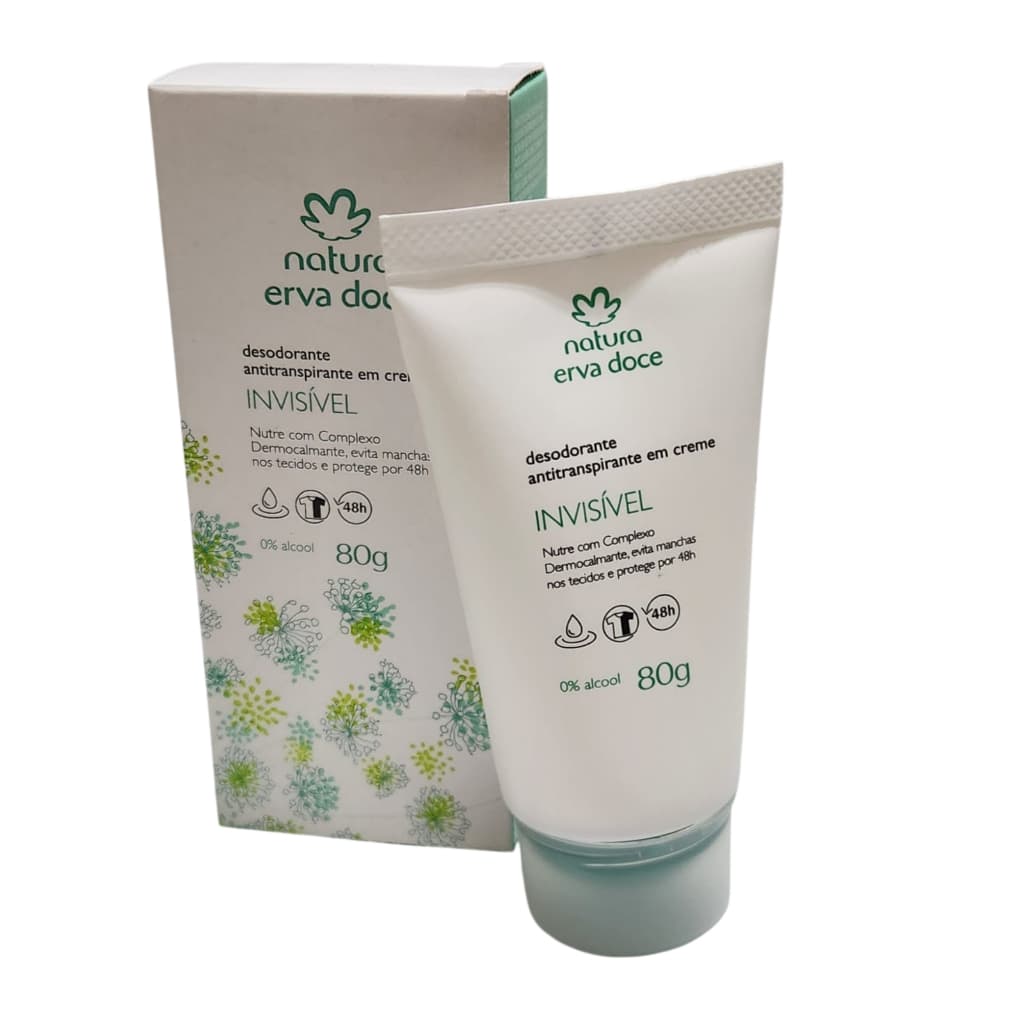 Natura Desodorante Antitranspirante em Creme Erva Doce 80 g
