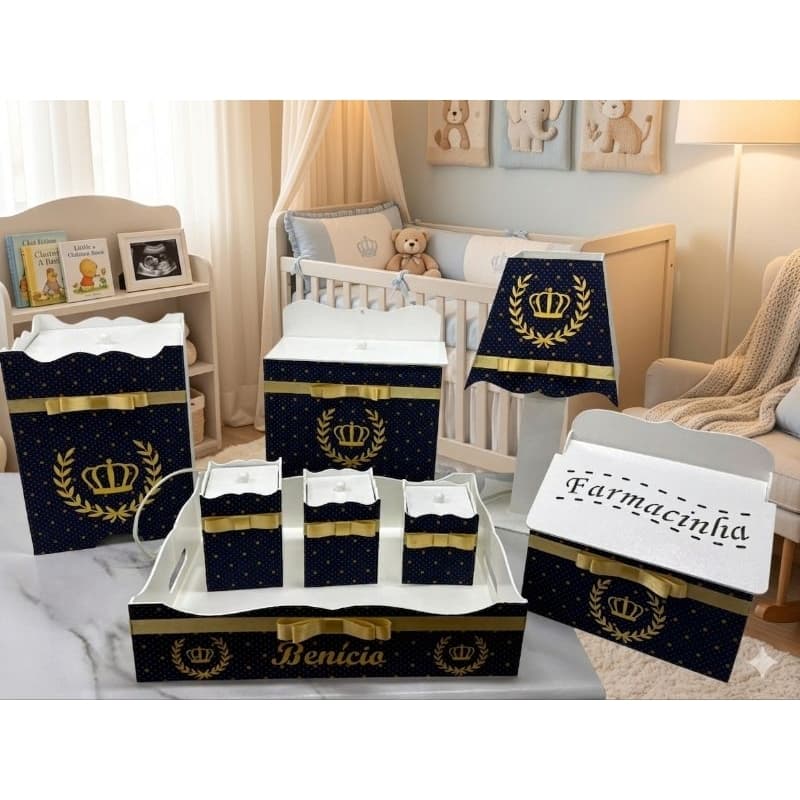kit Higiene em MDF Príncipe
