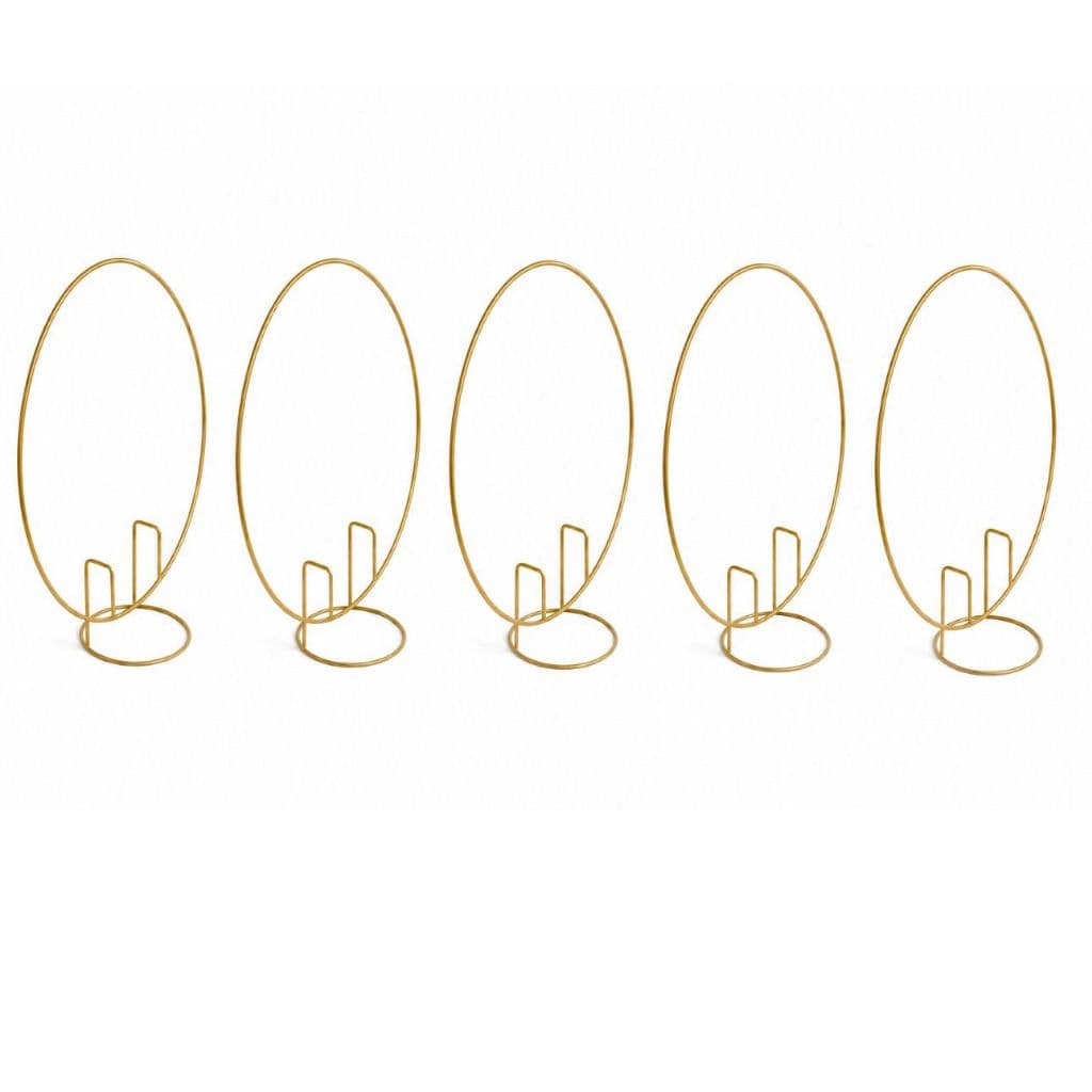 Arco de Festa Redondo Aramado Dourado Pintura Eletrostática Kit 1 2 3 e 5 Unidades