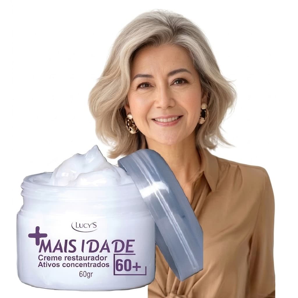 Creme Reduz Rugas na Região da Boca e Olhos Linha Mais Idade Lucy's 60g