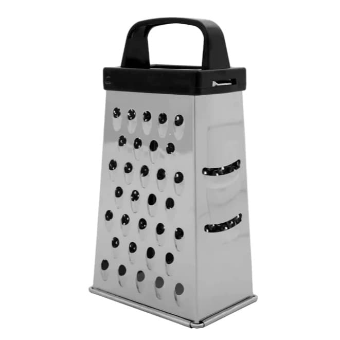 Ralador Aço Inox 4 Faces Resistente Cozinha Para Verduras Legumes Frutas Ralar Fatiar Salada