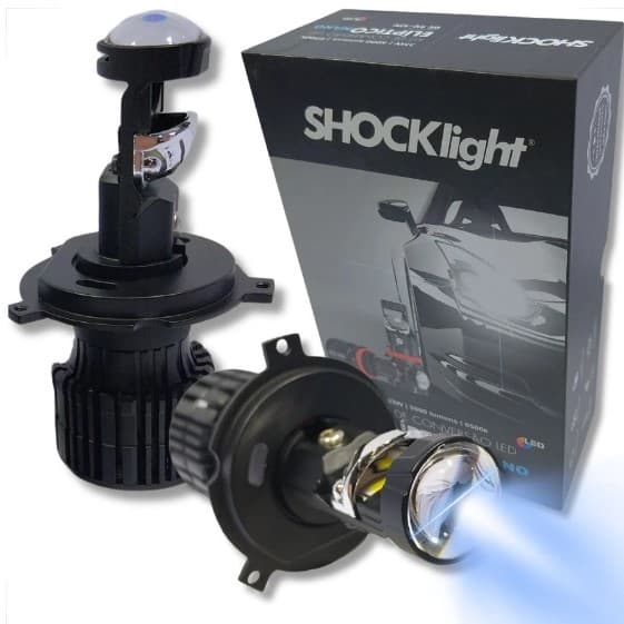 Canhão Led Projetor Shocklight 10.000 Lúmens o Par com 6500k e 35w Elíptico Nano.