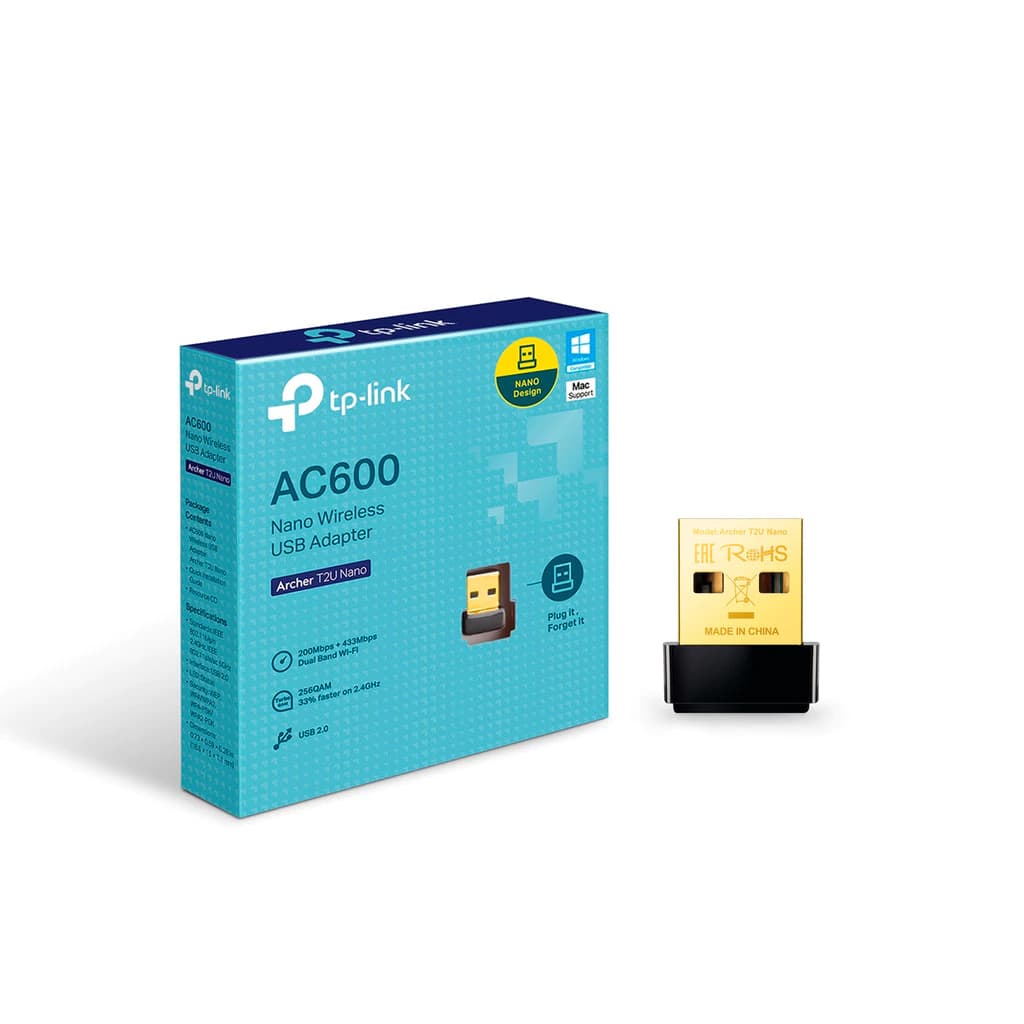 Adaptador USB WI-FI T2U Nano 2.4 and 5Ghz AC600